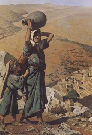 Charles Verlat Vue plongeante de Jerusalem (mk32) Spain oil painting art